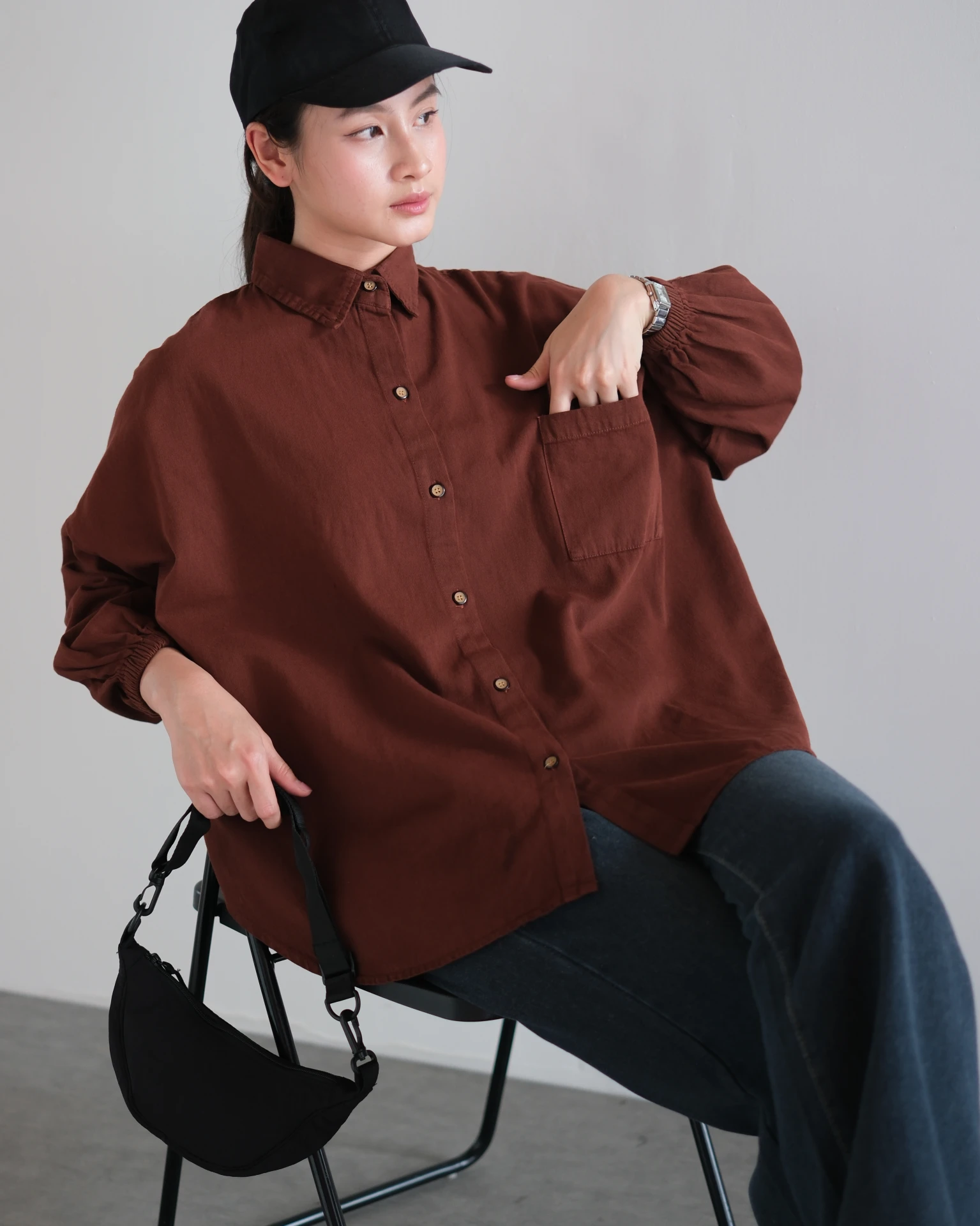 Jacira Denim Shirt Brick
