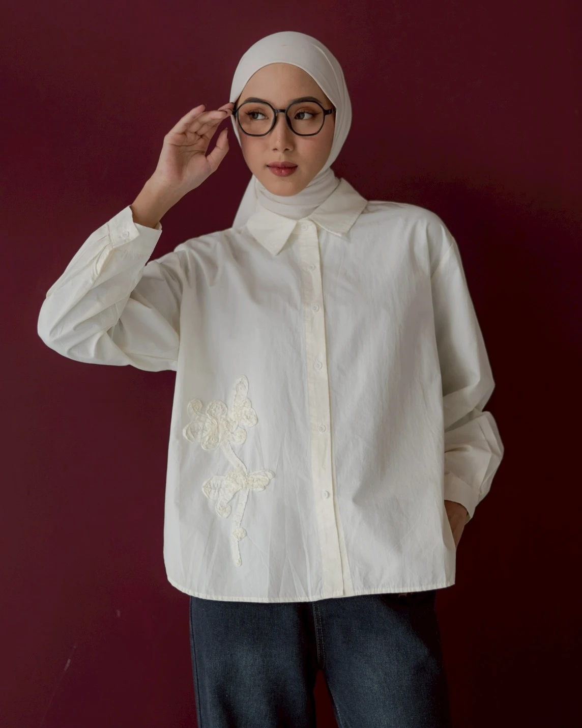 Janeta Shirt Kode 158M Ivory
