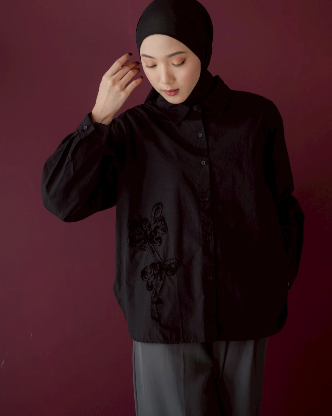 Janeta Shirt Kode 158M Black