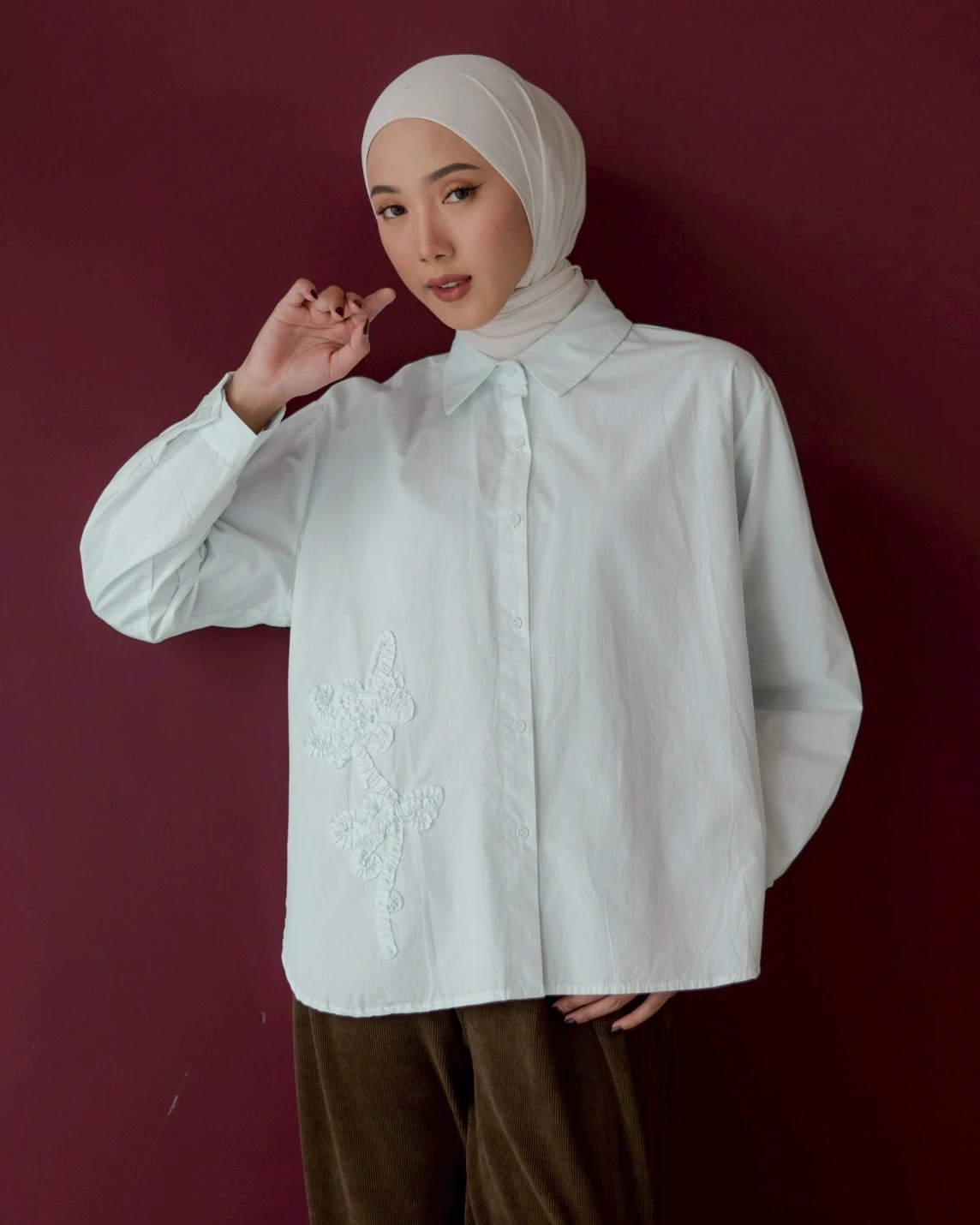 Janeta Shirt Kode 158M Mint