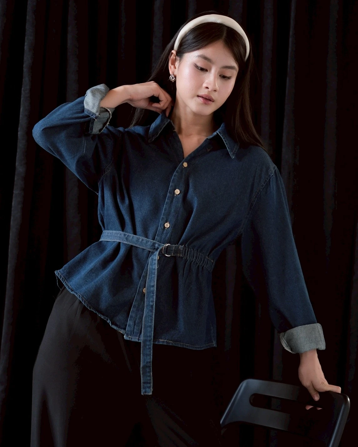 Jemora Denim Shirt Kode 150M Dark Blue