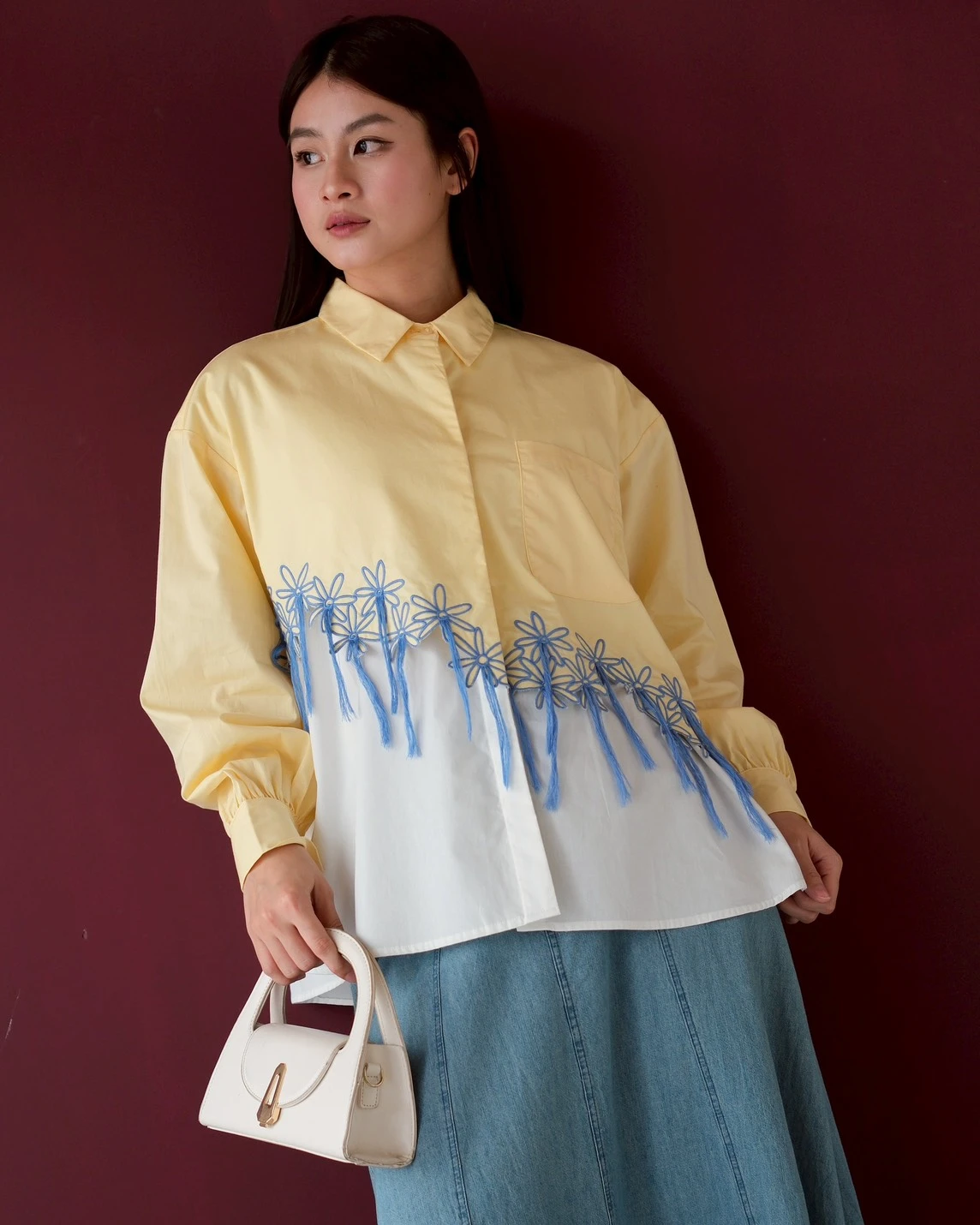 Alternative view of Kirara Shirt Kode 1487 Pale Banana