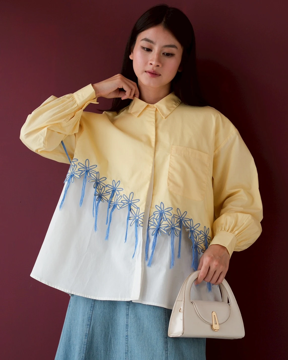 Kirara Shirt Kode 1487 Pale Banana