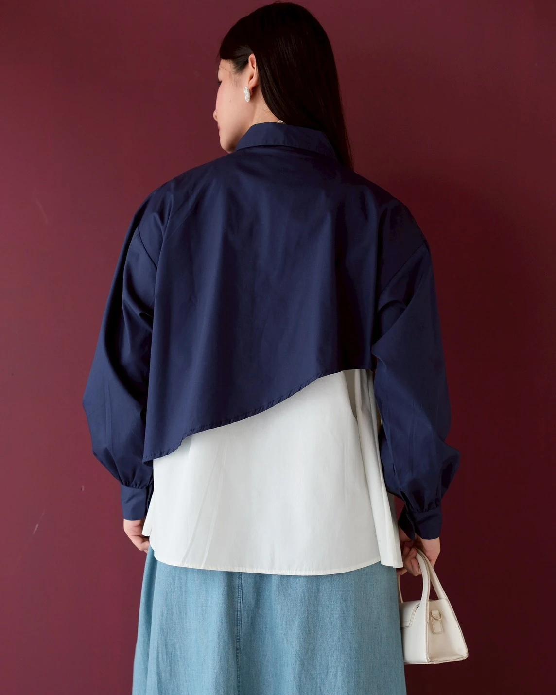 Kirara Shirt Kode 1487 Navy - Image 3