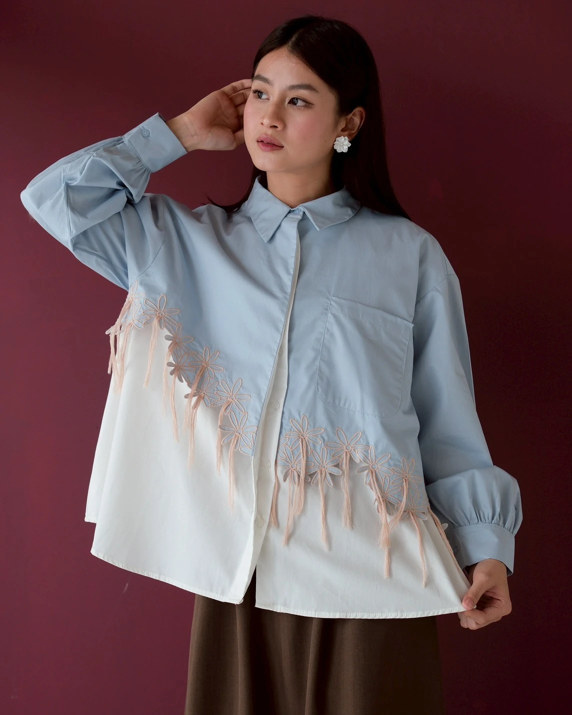 Kirara Shirt Kode 1487 Blue - Image 3