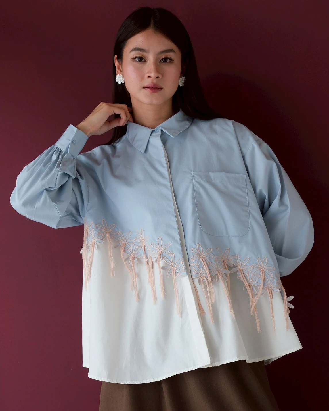 Kirara Shirt Kode 1487 Blue