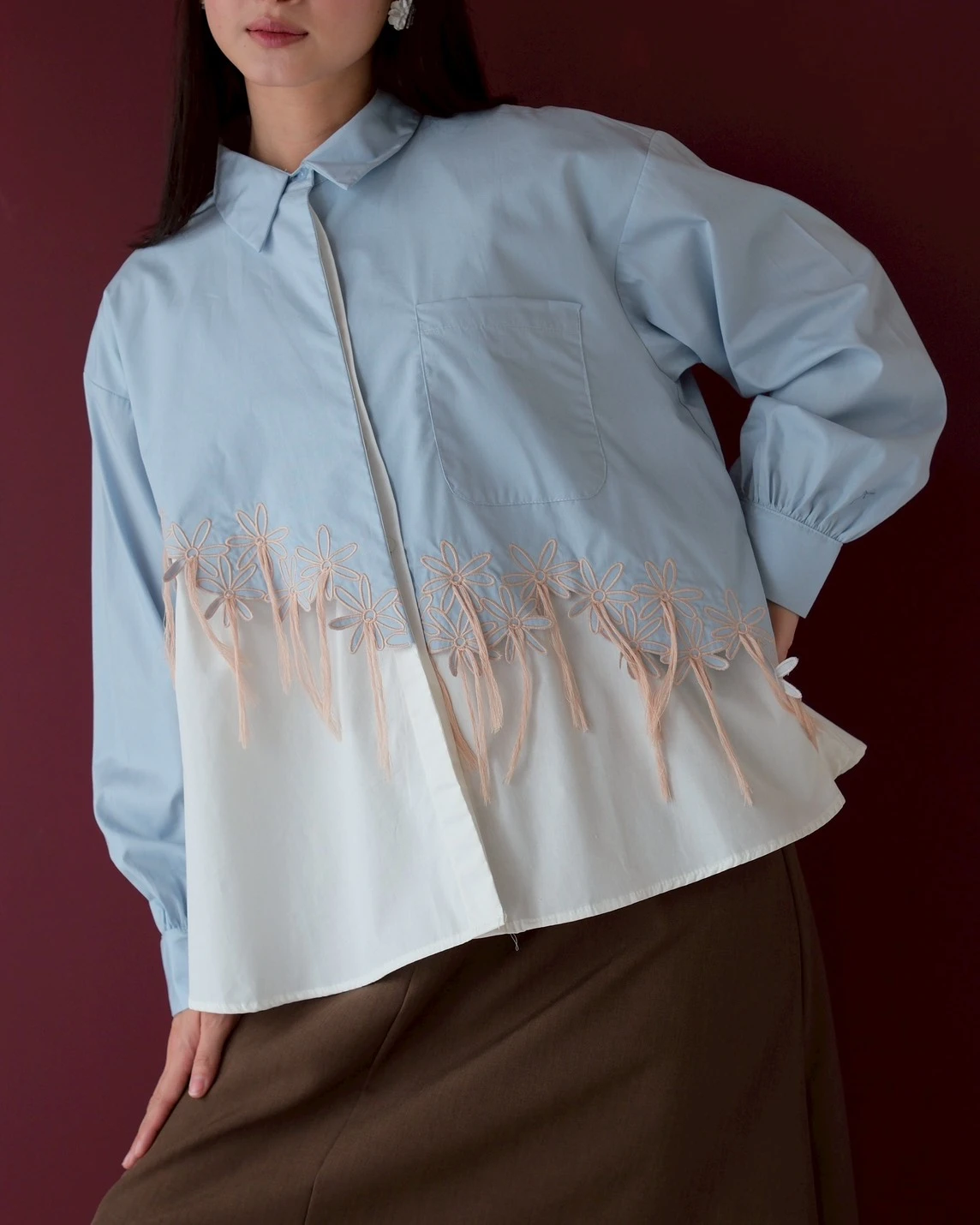Kirara Shirt Kode 1487 Blue - Image 4