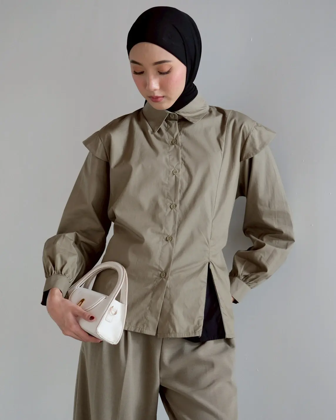 Lona Shirt Stone Olive