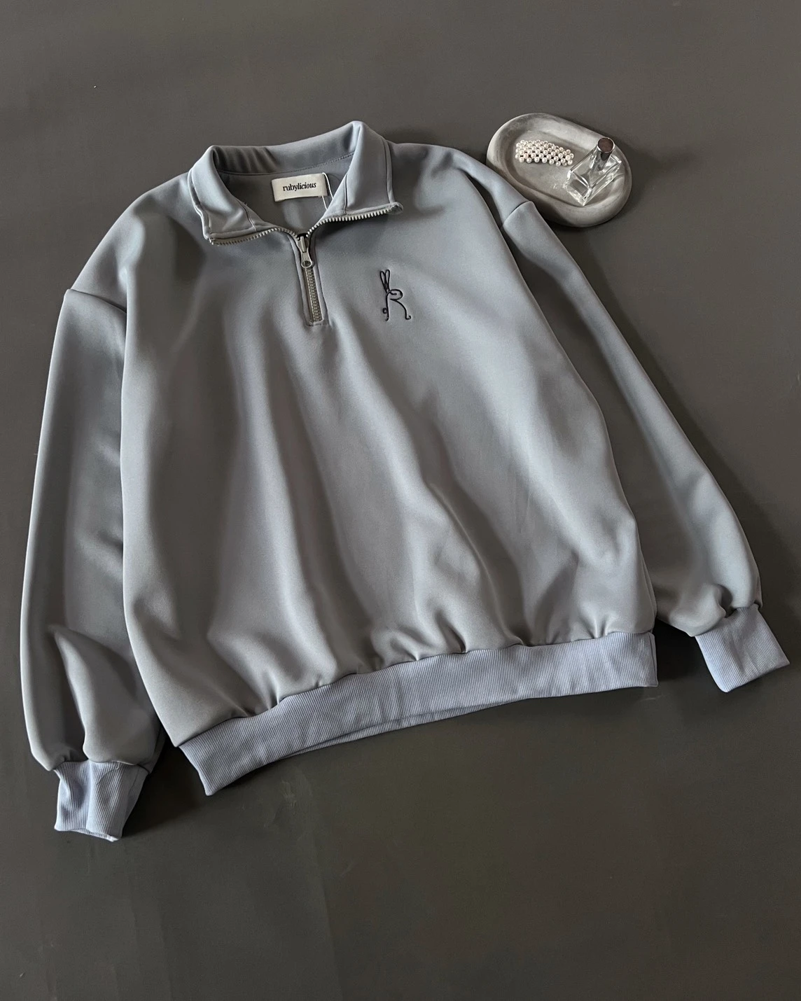 Alternative view of Mauri Zip Sweater Grey