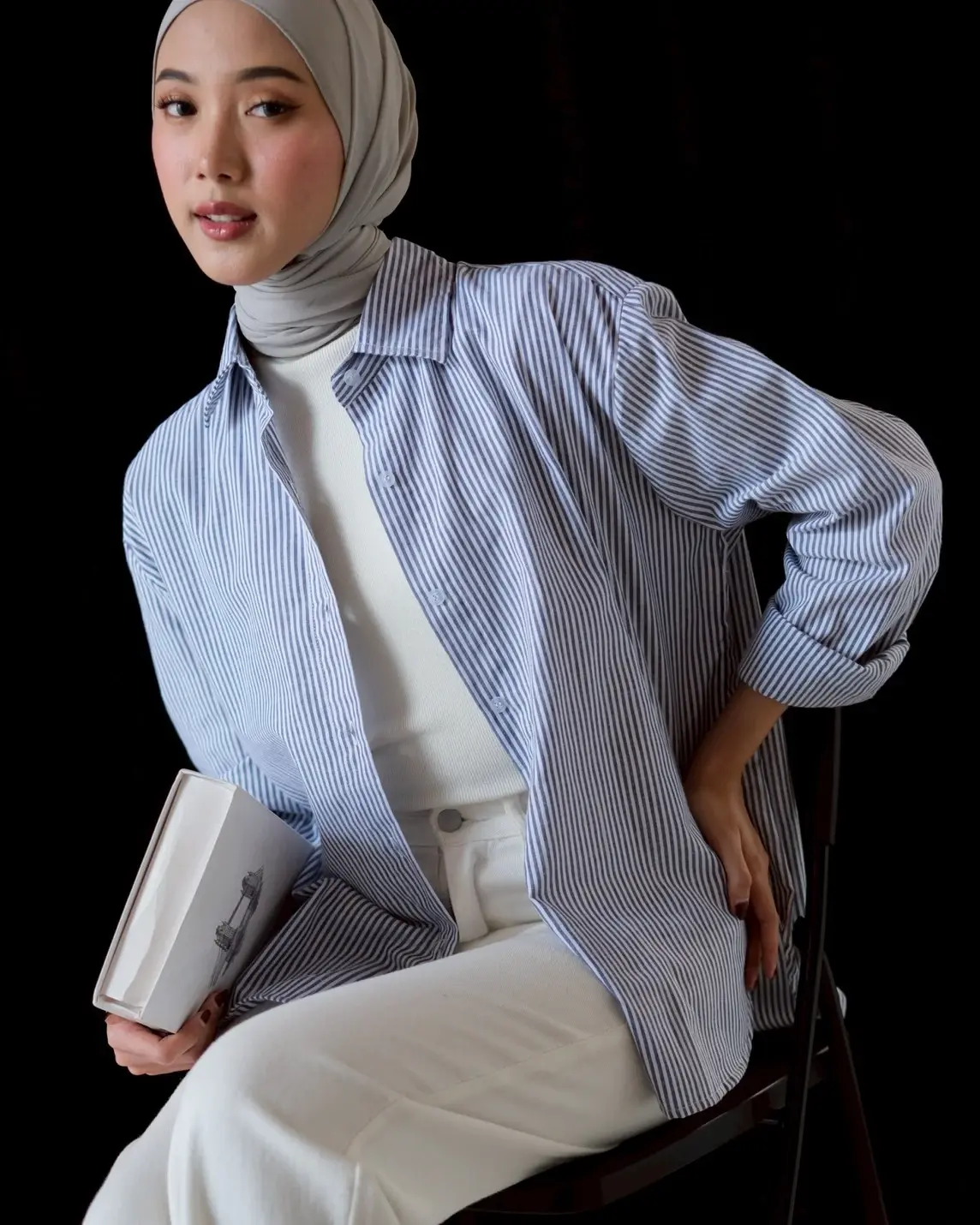 Mireva Stripe Shirt Navy
