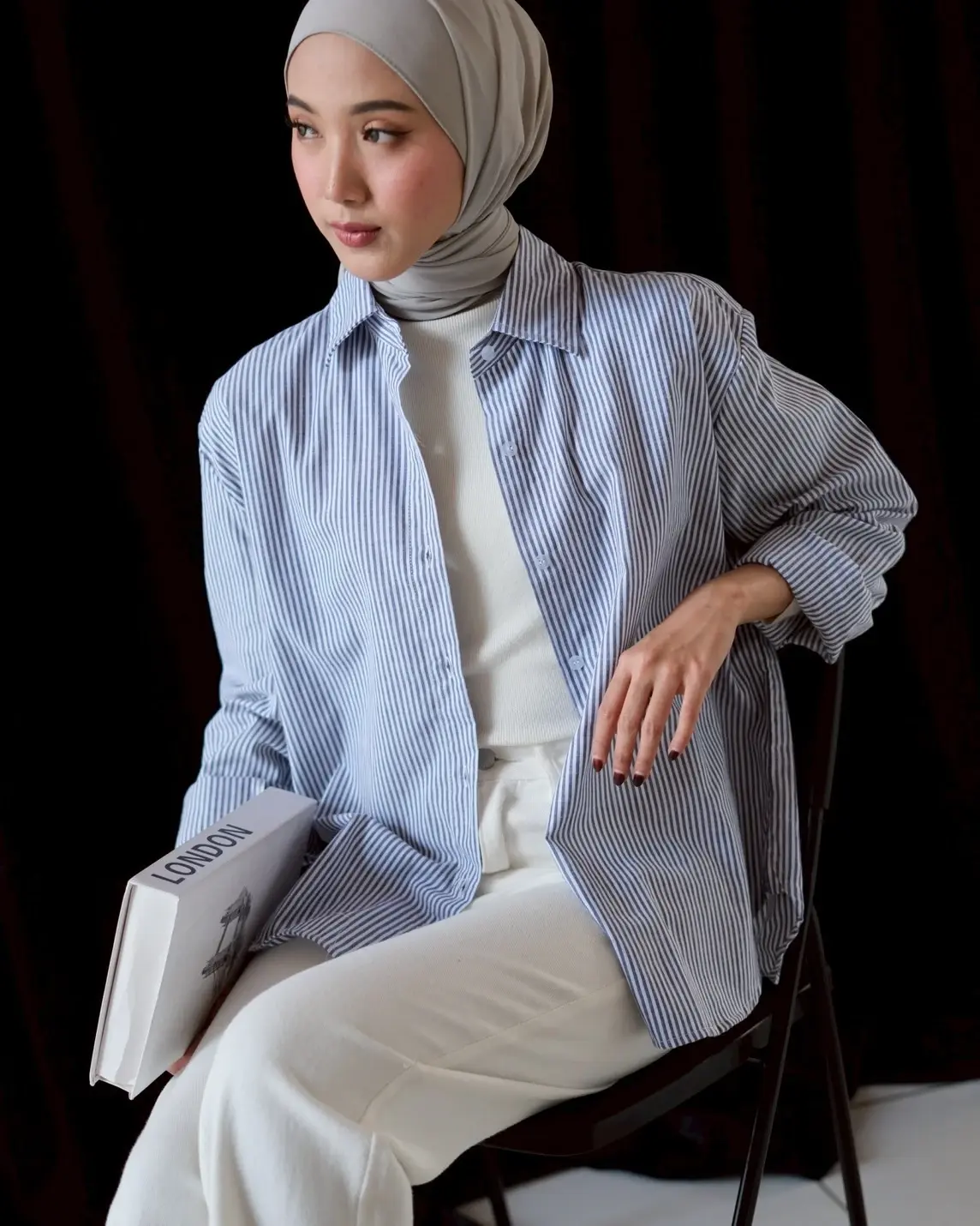 Alternative view of Mireva Stripe Shirt Navy