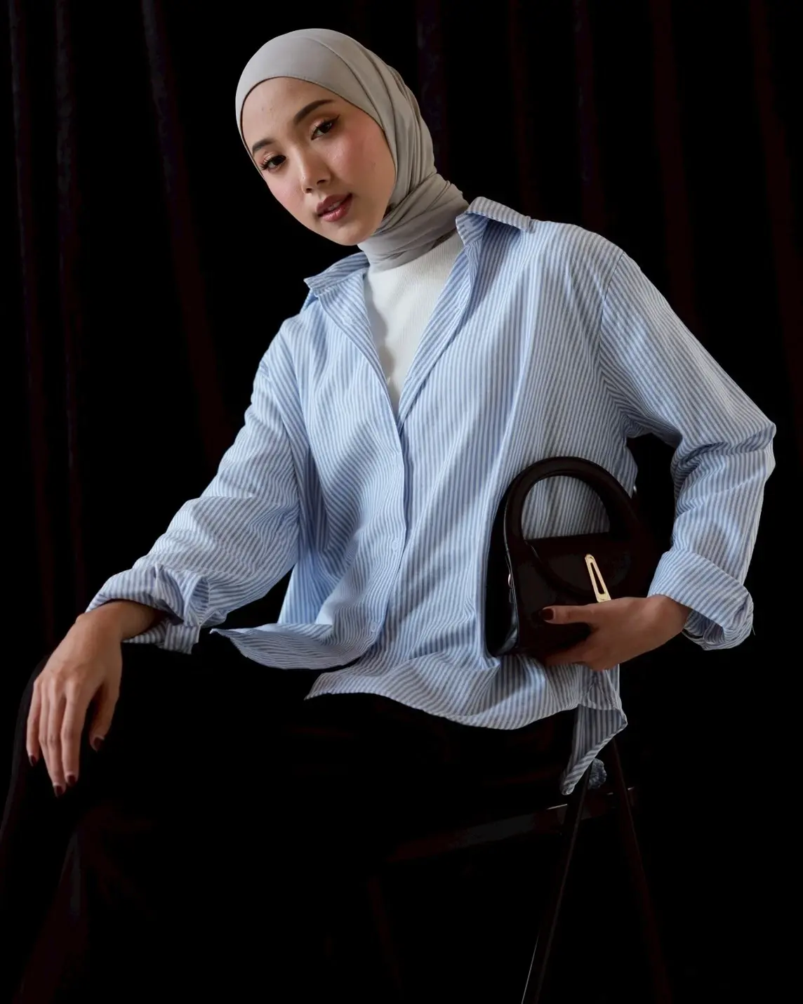 Alternative view of Mireva Stripe Shirt Blue