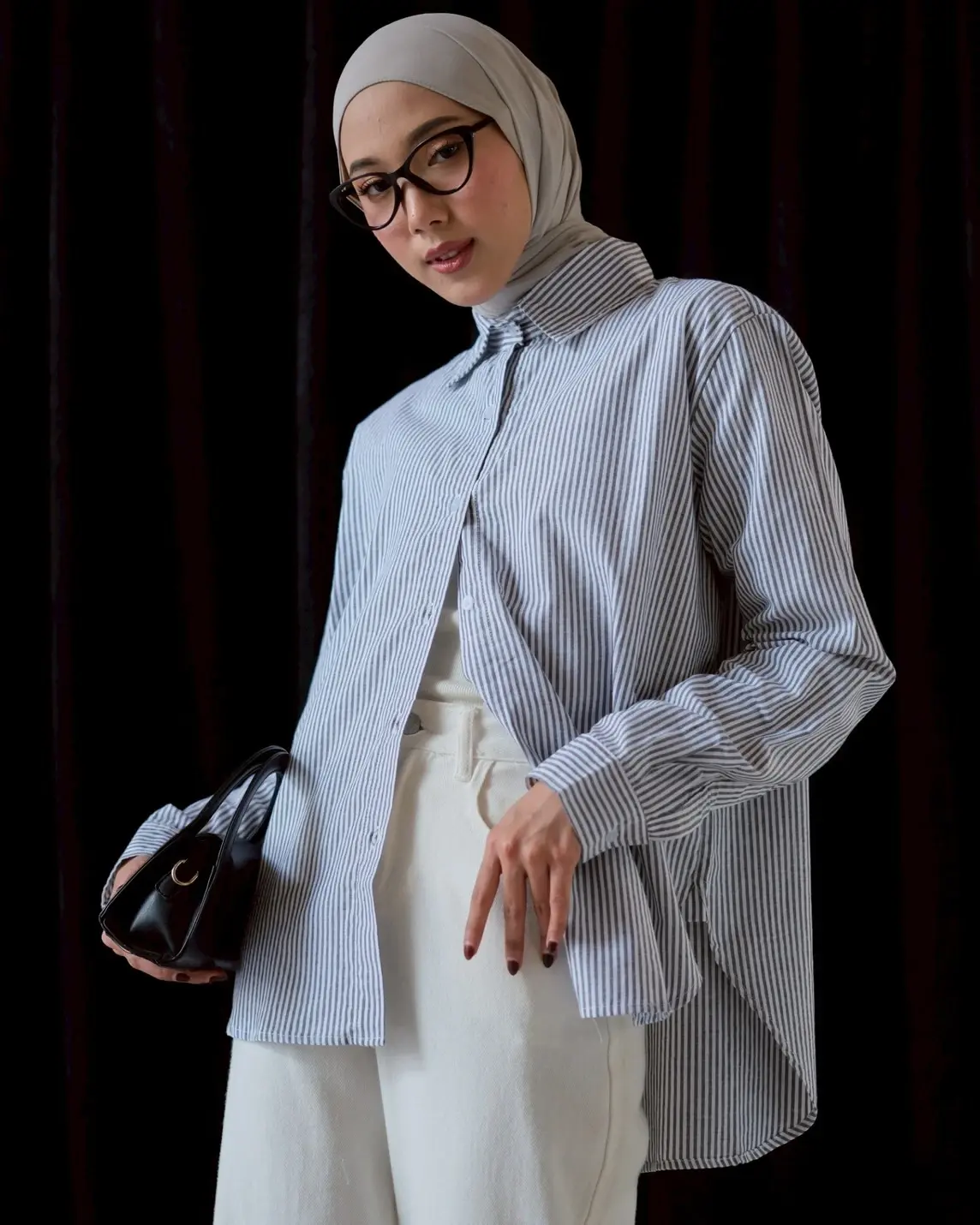 Alternative view of Mireva Stripe Shirt Misty Black