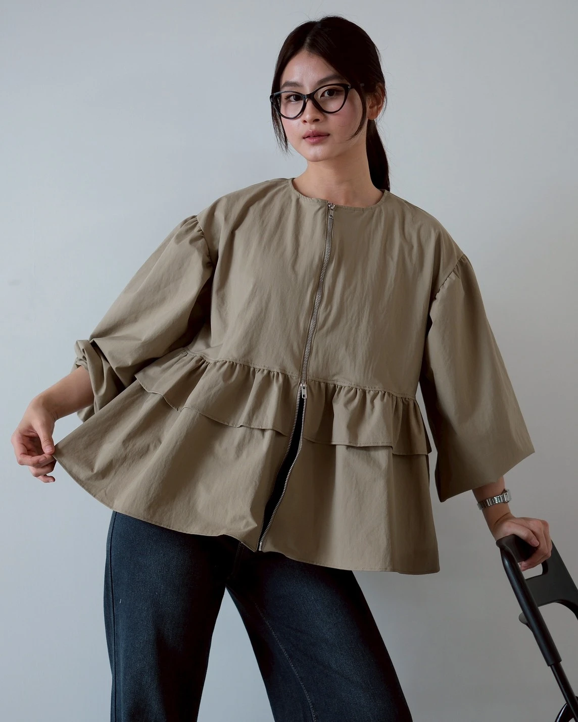 Alternative view of Misora Jacket Kode 25999 Khaki