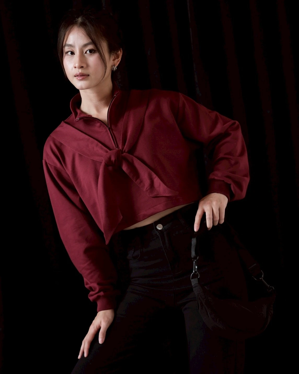 Alternative view of Monin Sweatshirt Maroon