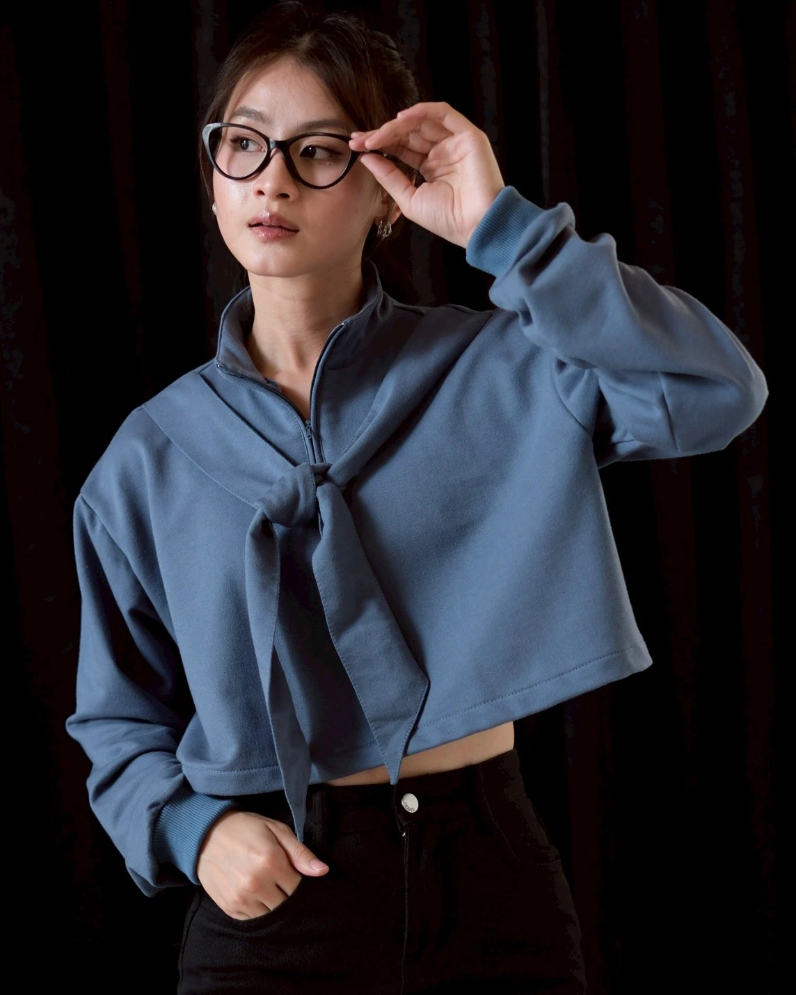 Alternative view of Monin Sweatshirt Steel Blue
