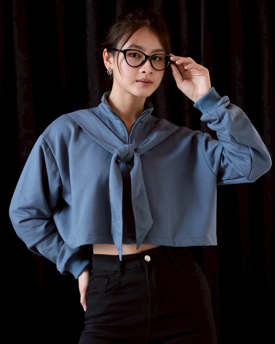 Monin Sweatshirt Steel Blue