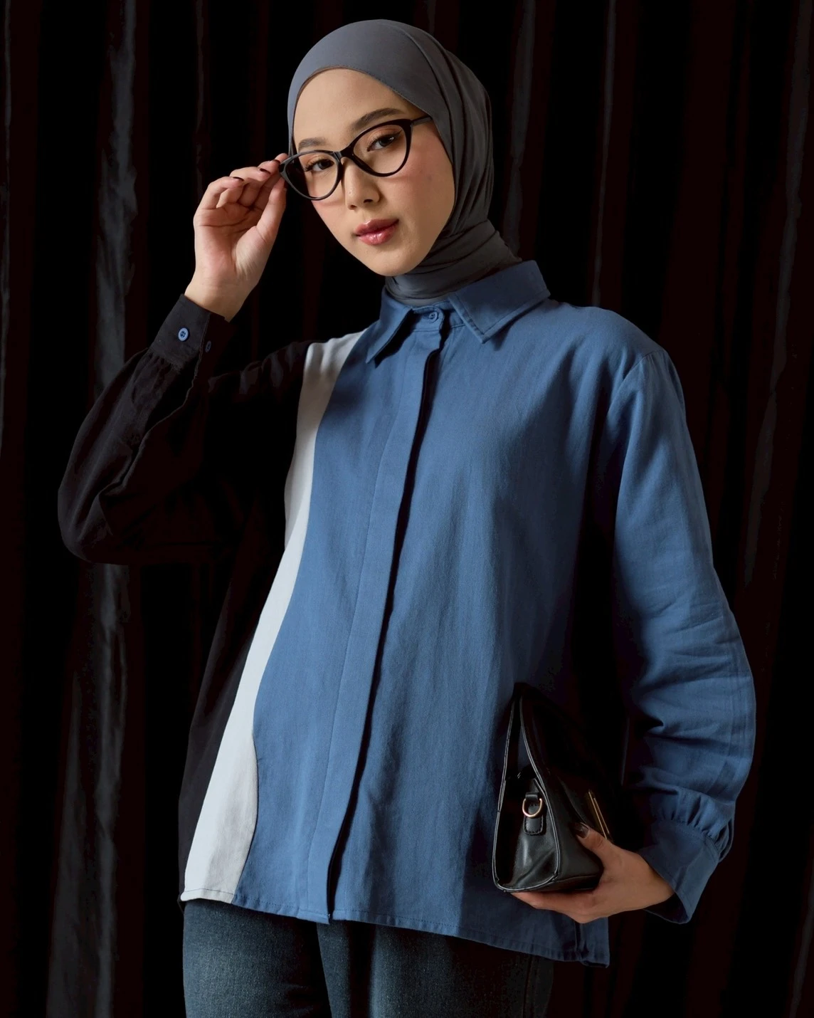 Alternative view of Nimni Shirt Blue Denim
