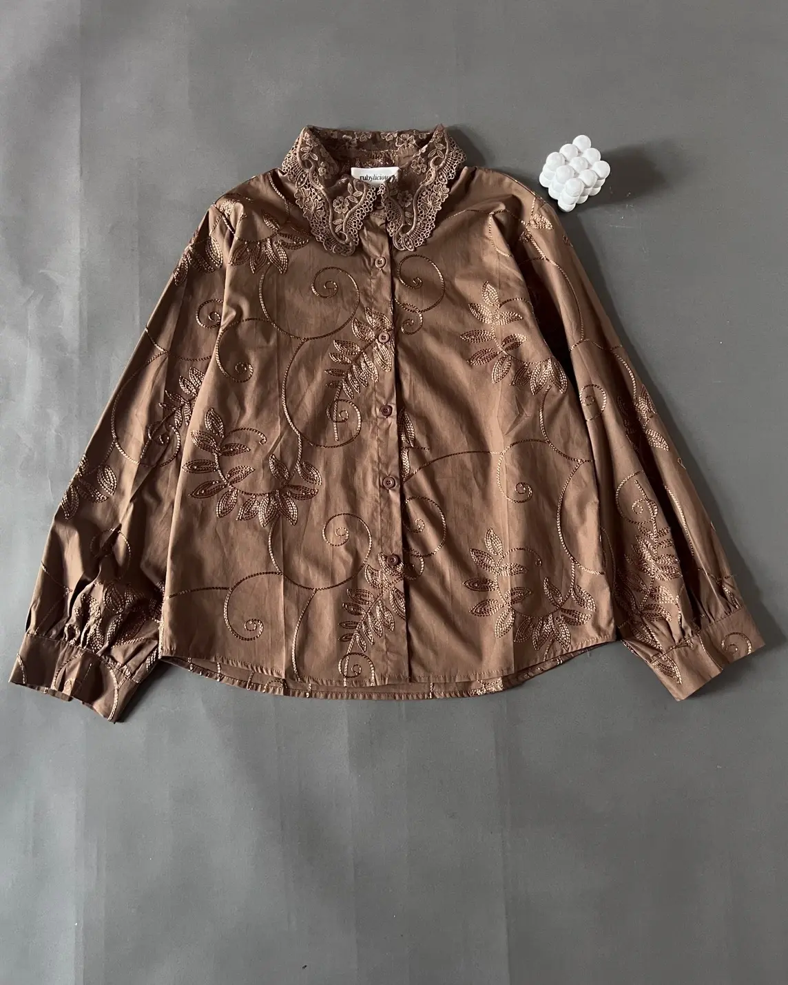 Pinola Shirt Kode 149M Brown - Image 3