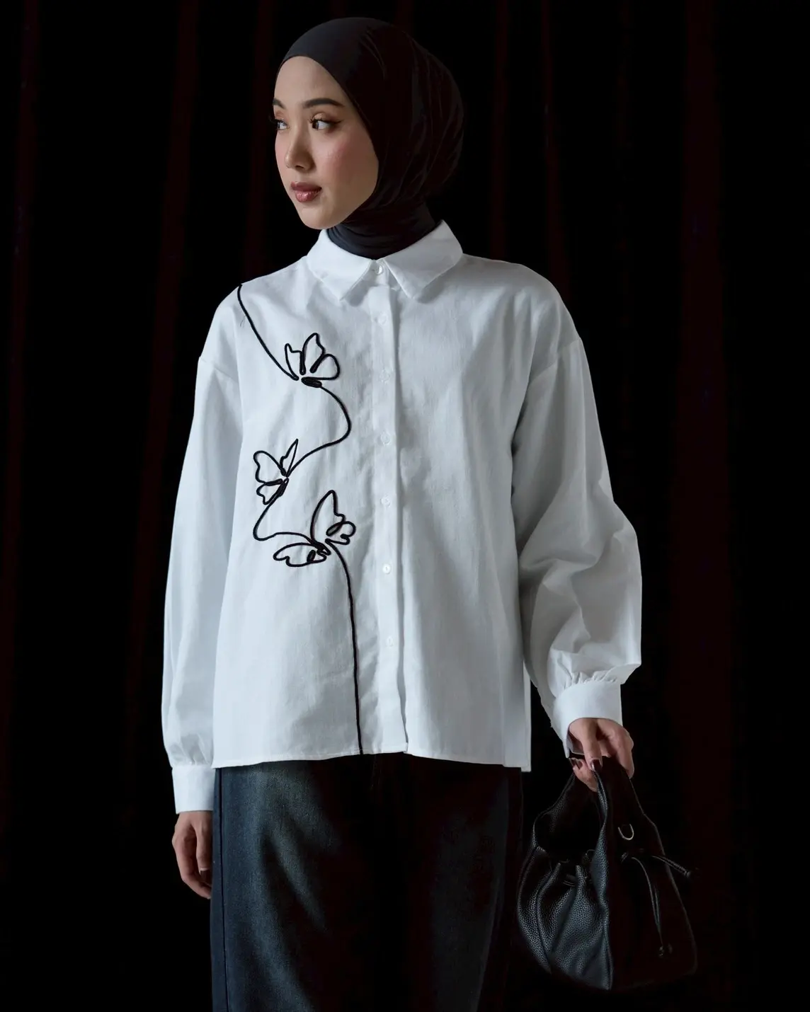 Papilon Shirt Kode 1489 Broken White