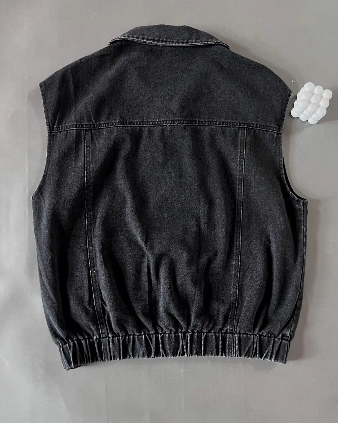 Rayela Denim Vest Kode 160M Misty Black - Image 3