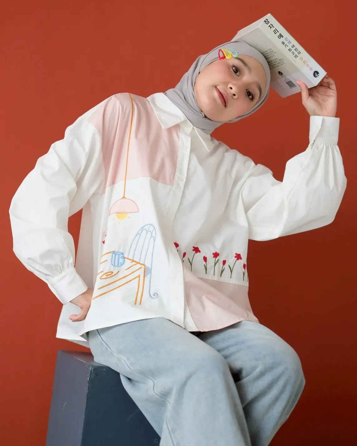 Hare Shirt Kode 1489 Dusty Pink - Image 3