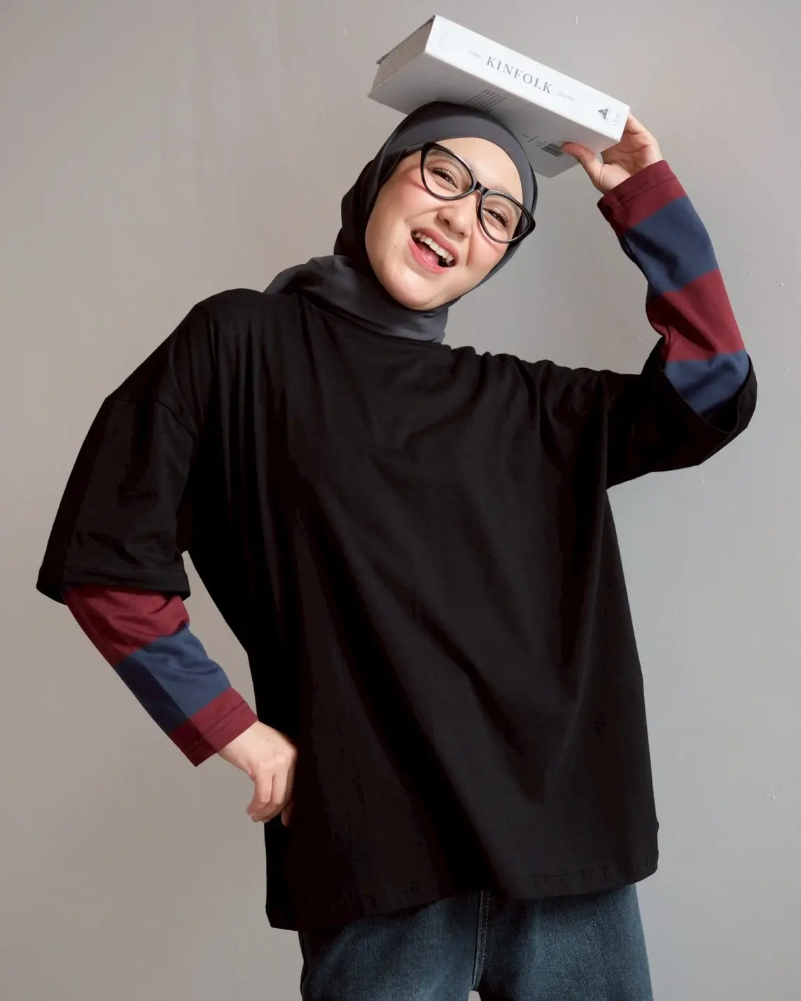 Lunesa Longsleeve Black-Maroon-Navy