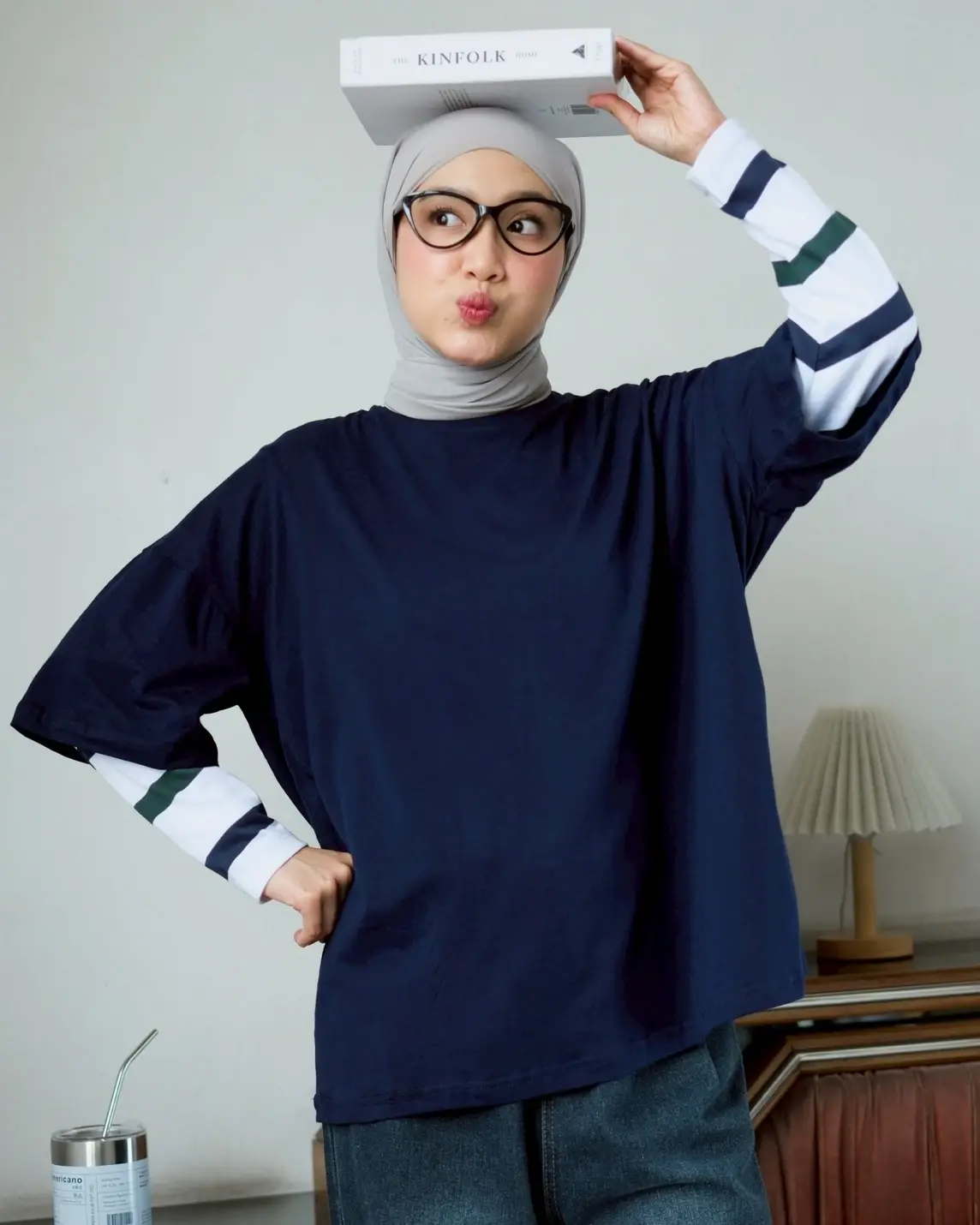 Lunesa Longsleeve Navy-Bw-Green
