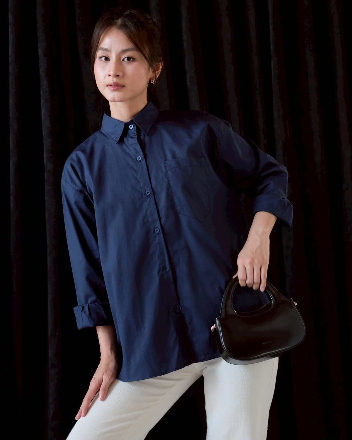 Namira Shirt Kode 70418 Navy - Image 2