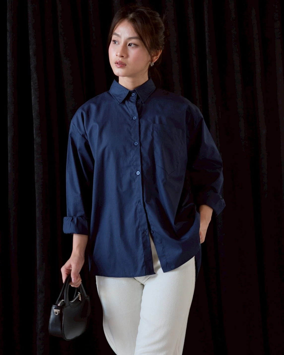 Namira Shirt Kode 70418 Navy - Image 3