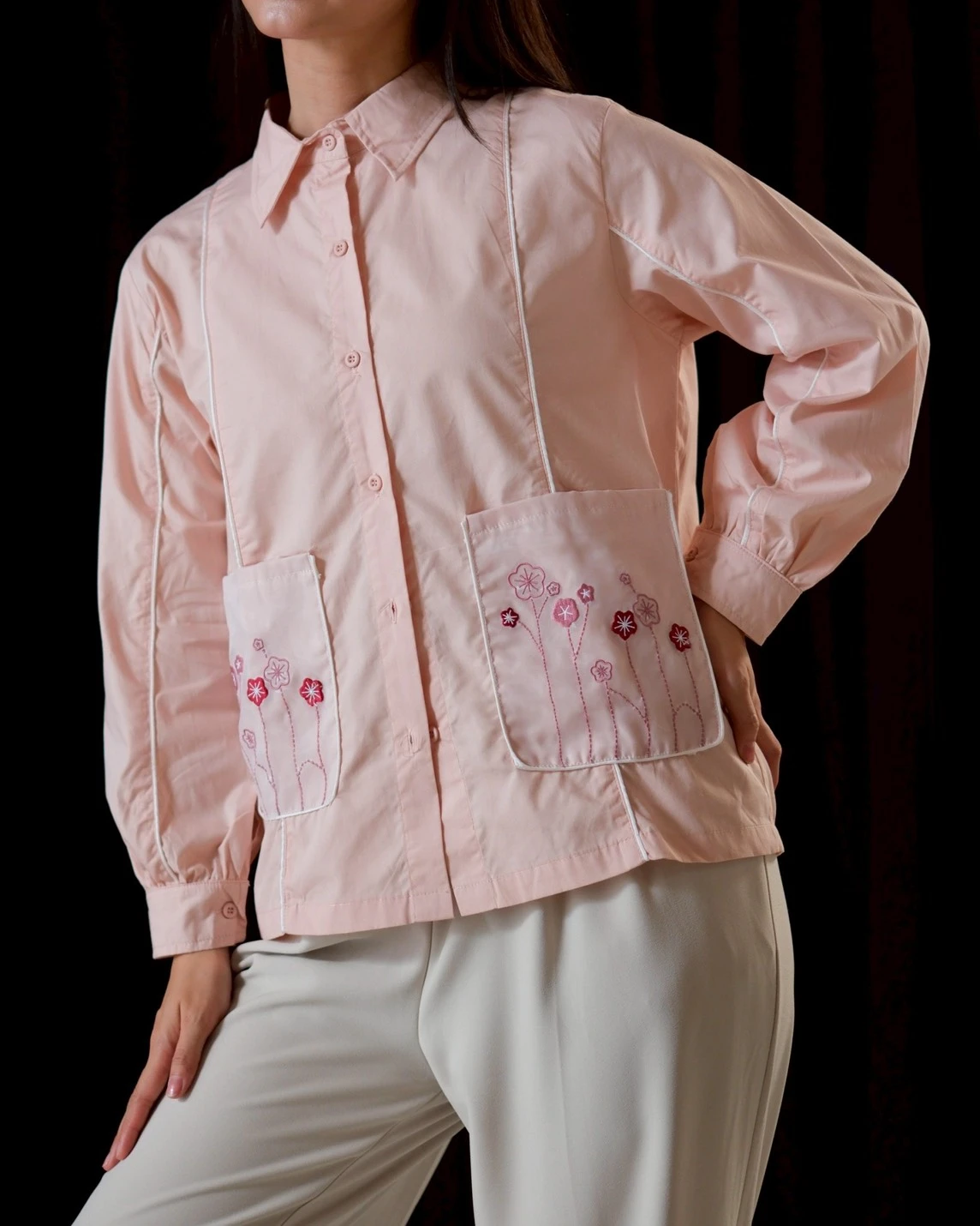 Alternative view of Ona Shirt Dusty Pink
