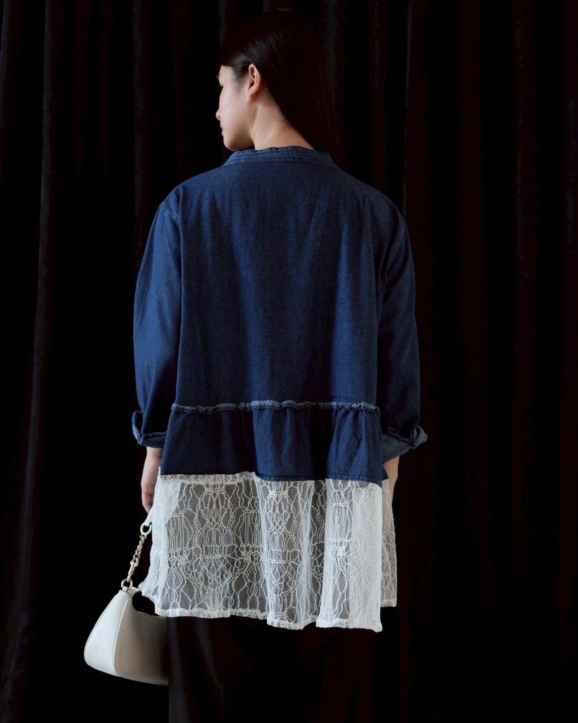 Ivayla Denim Shirt Dark Blue - Image 3