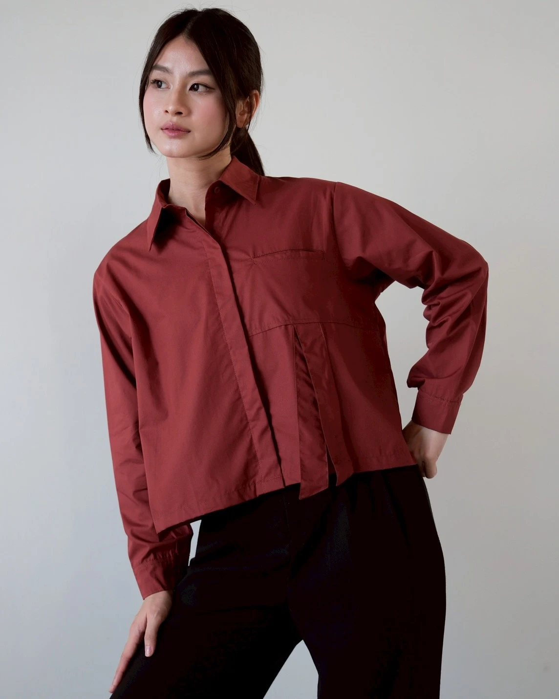 Alternative view of Amadea Shirt Russet Brown