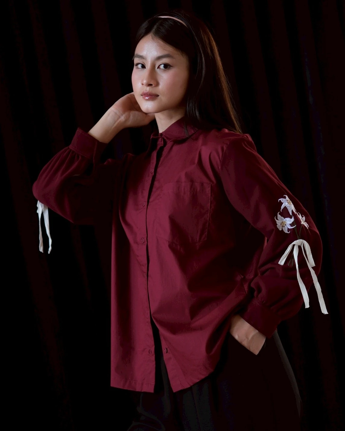 Alternative view of Stephie Shirt Red Cherry
