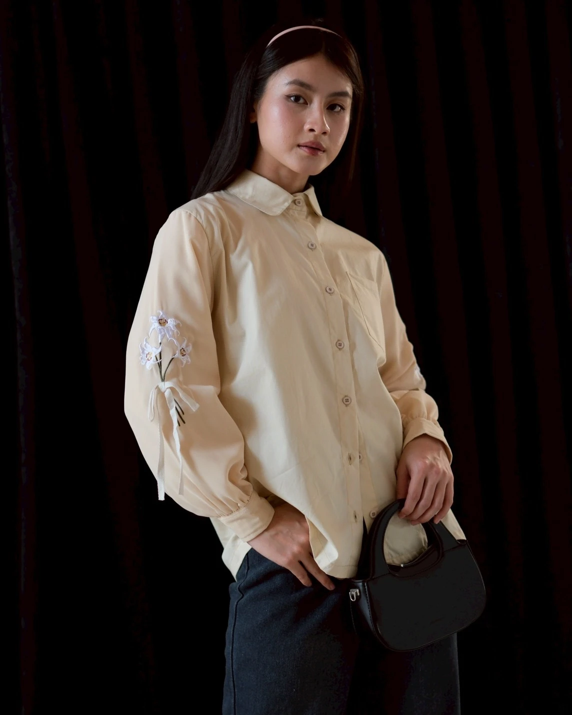 Stephie Shirt Light Cream