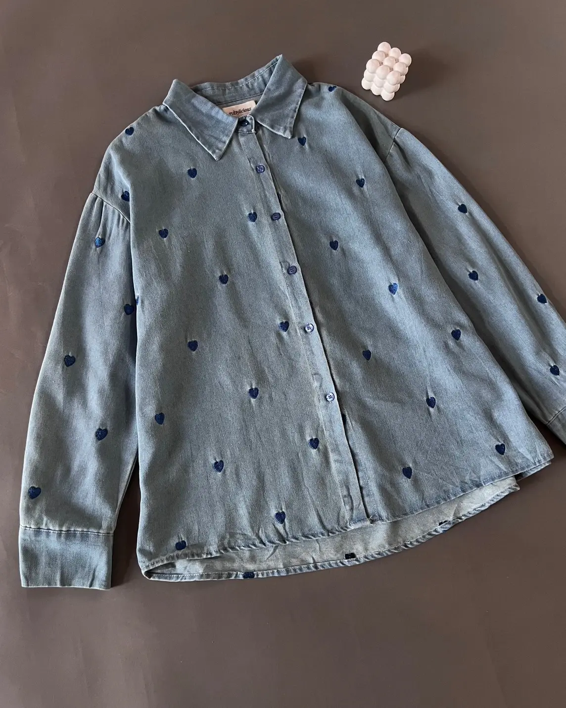 Trevira Denim Shirt Kode 187M Light Blue - Image 2