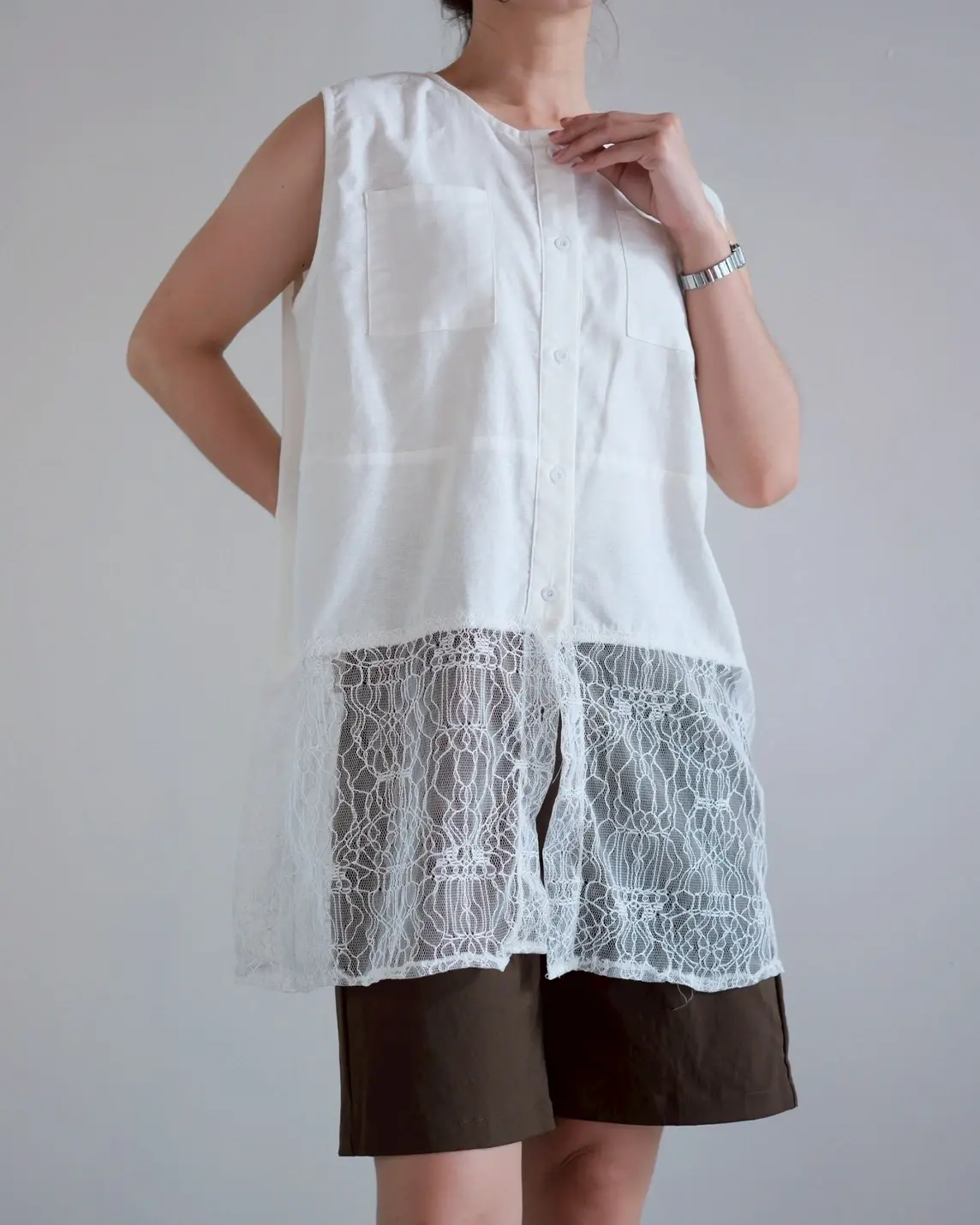 Alternative view of Utera Iner Sleeveless Kode 2625 Broken White