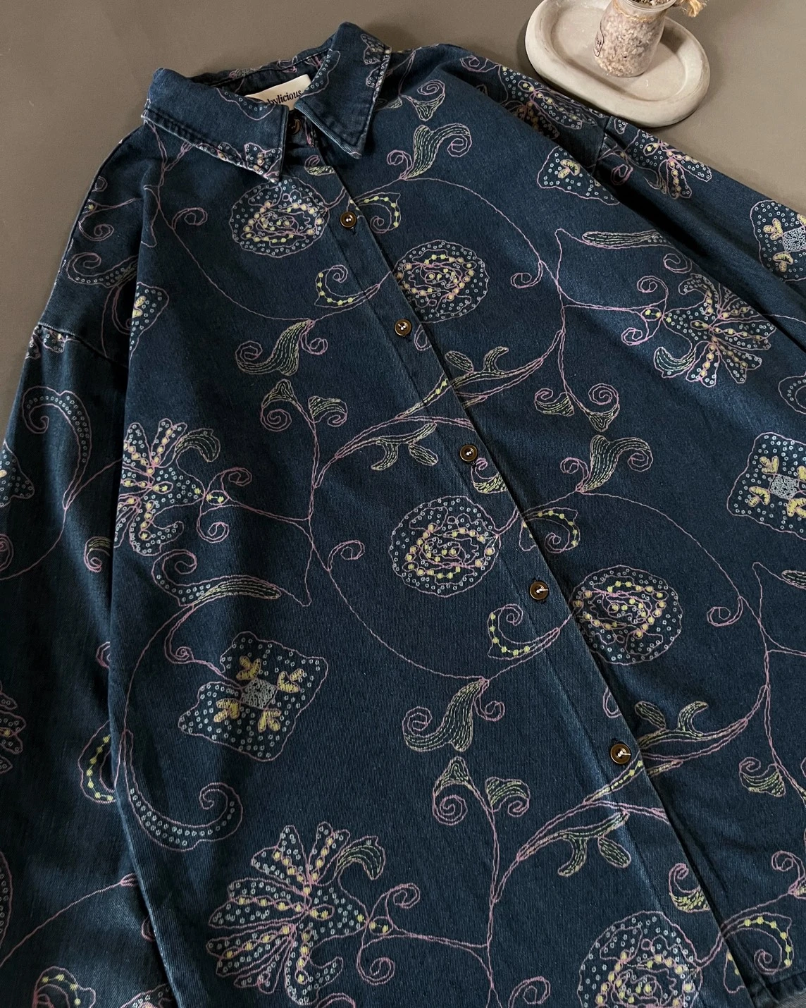 Yvaine Denim Shirt Dark Blue