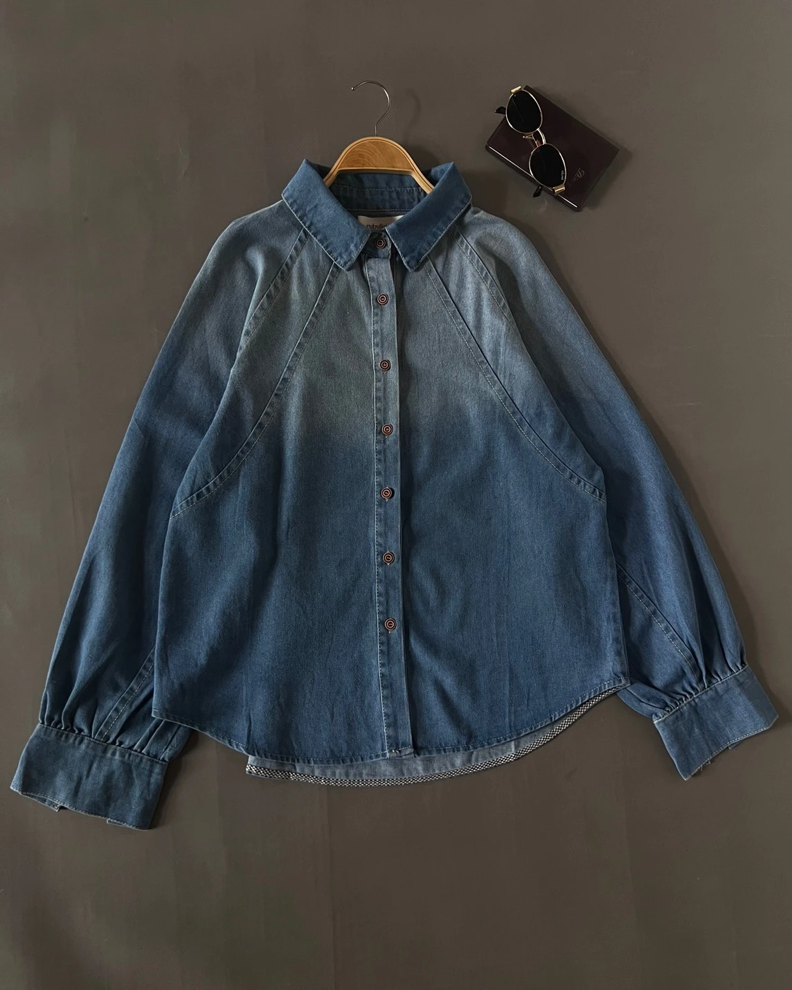 Bravie Denim Shirt Kode 199M Medium Blue