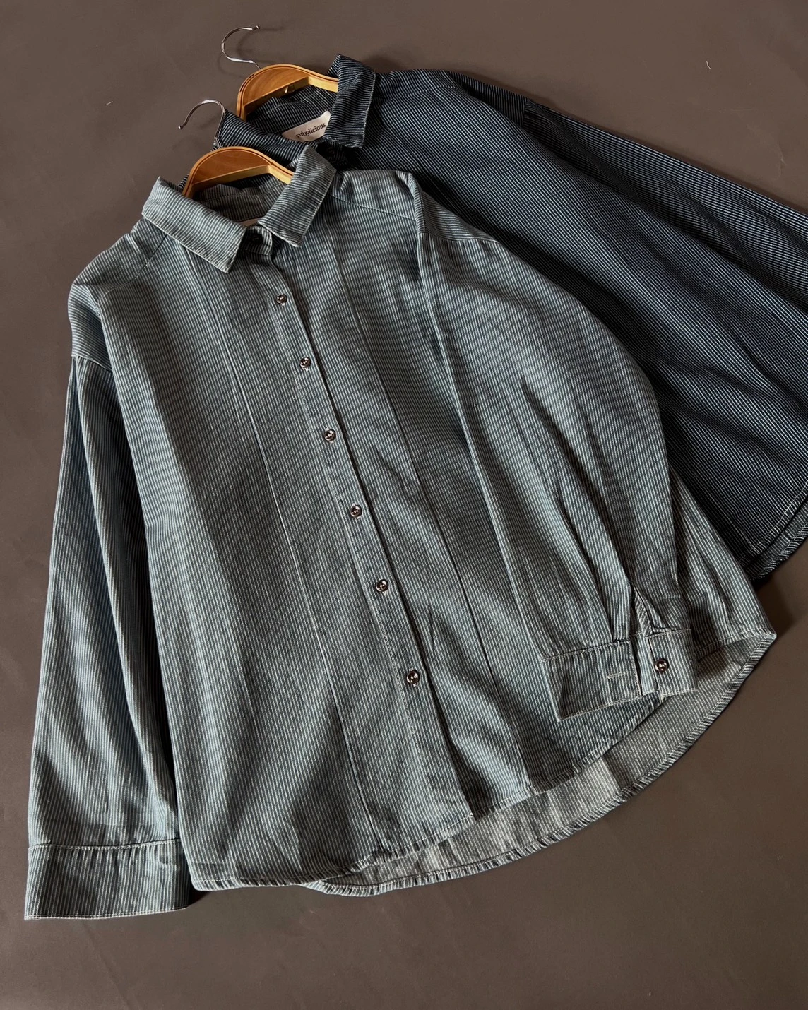 Celvy Denim Shirt Dark Blue - Image 3