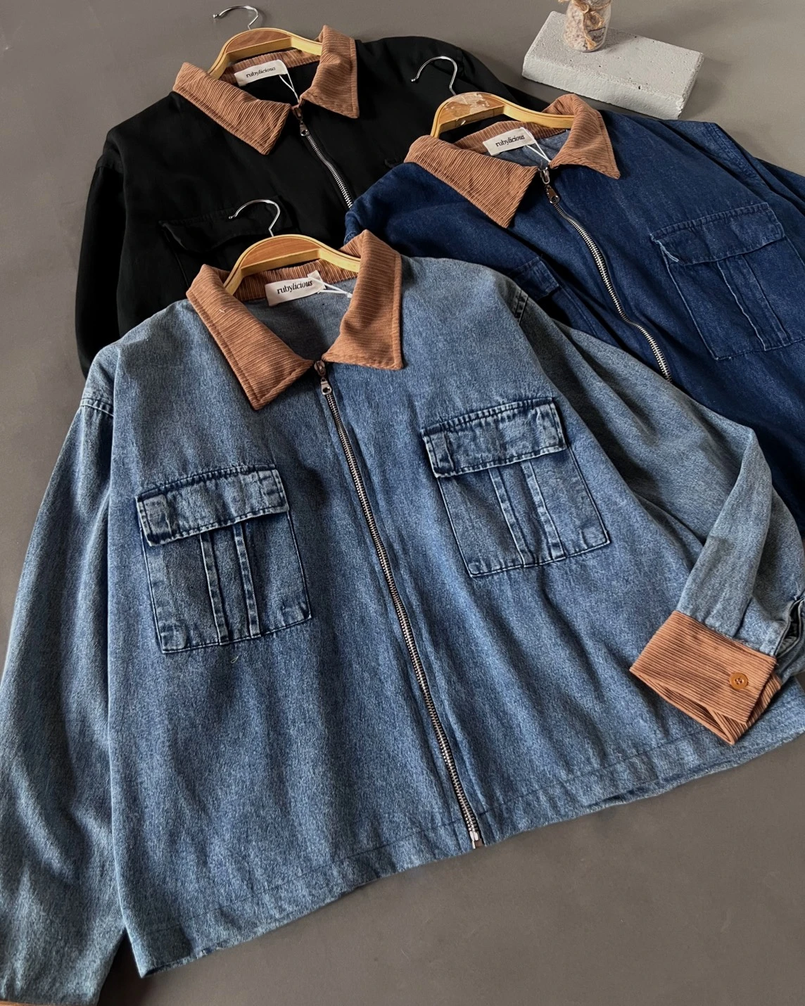 Cezira Denim Jacket Dark Blue - Image 2