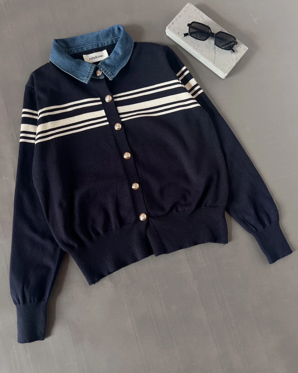 Chedva Longsleeve Kode 1-P Navy - Image 3