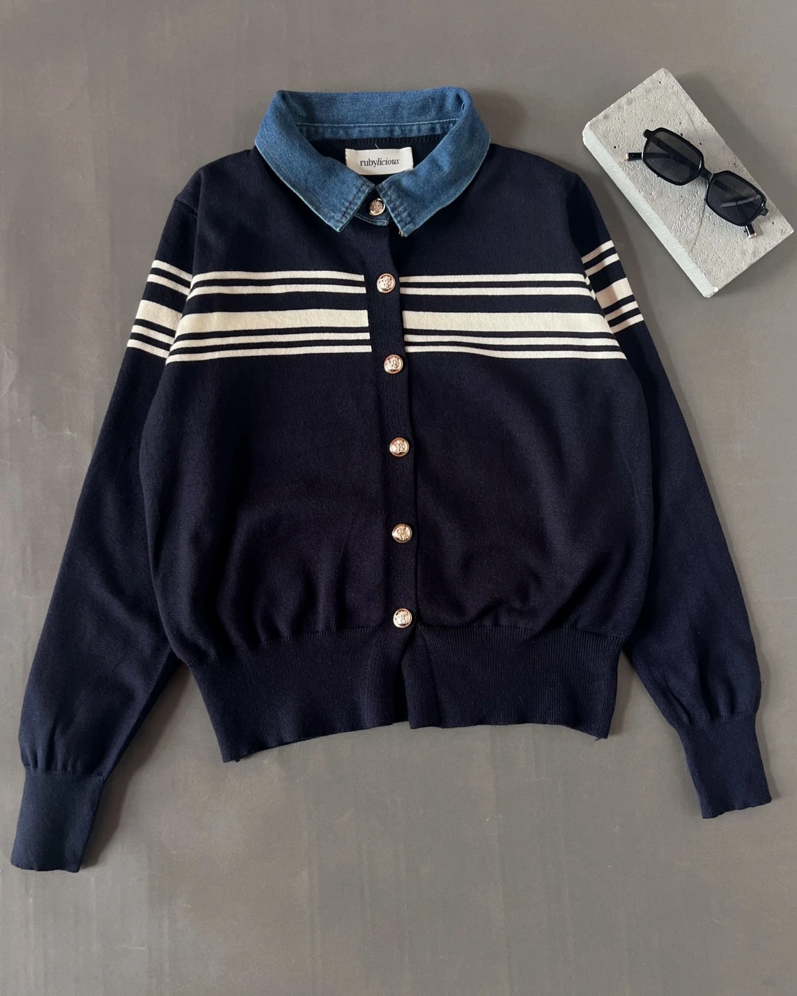 Alternative view of Chedva Longsleeve Kode 1-P Navy