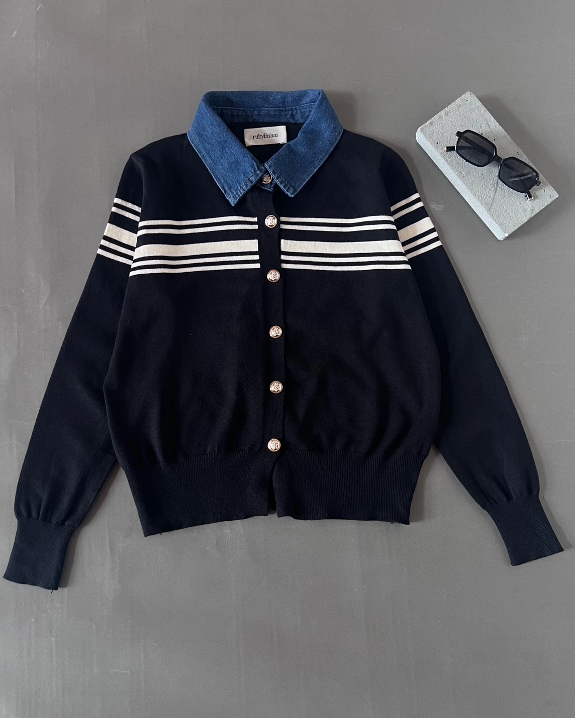 Alternative view of Chedva Longsleeve Kode 1-P Black