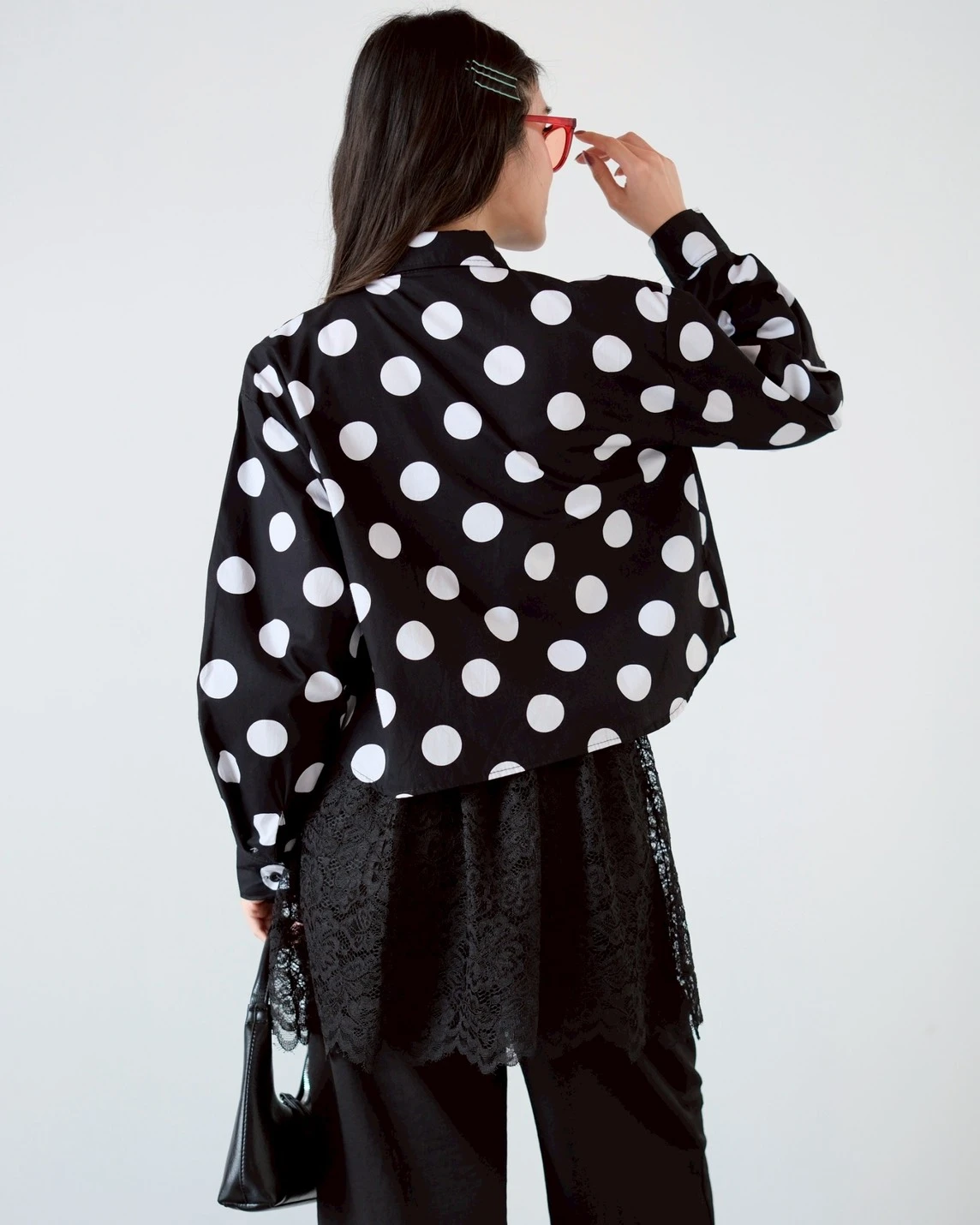 Alternative view of Cavera Polka Shirt Kode 2125 Black