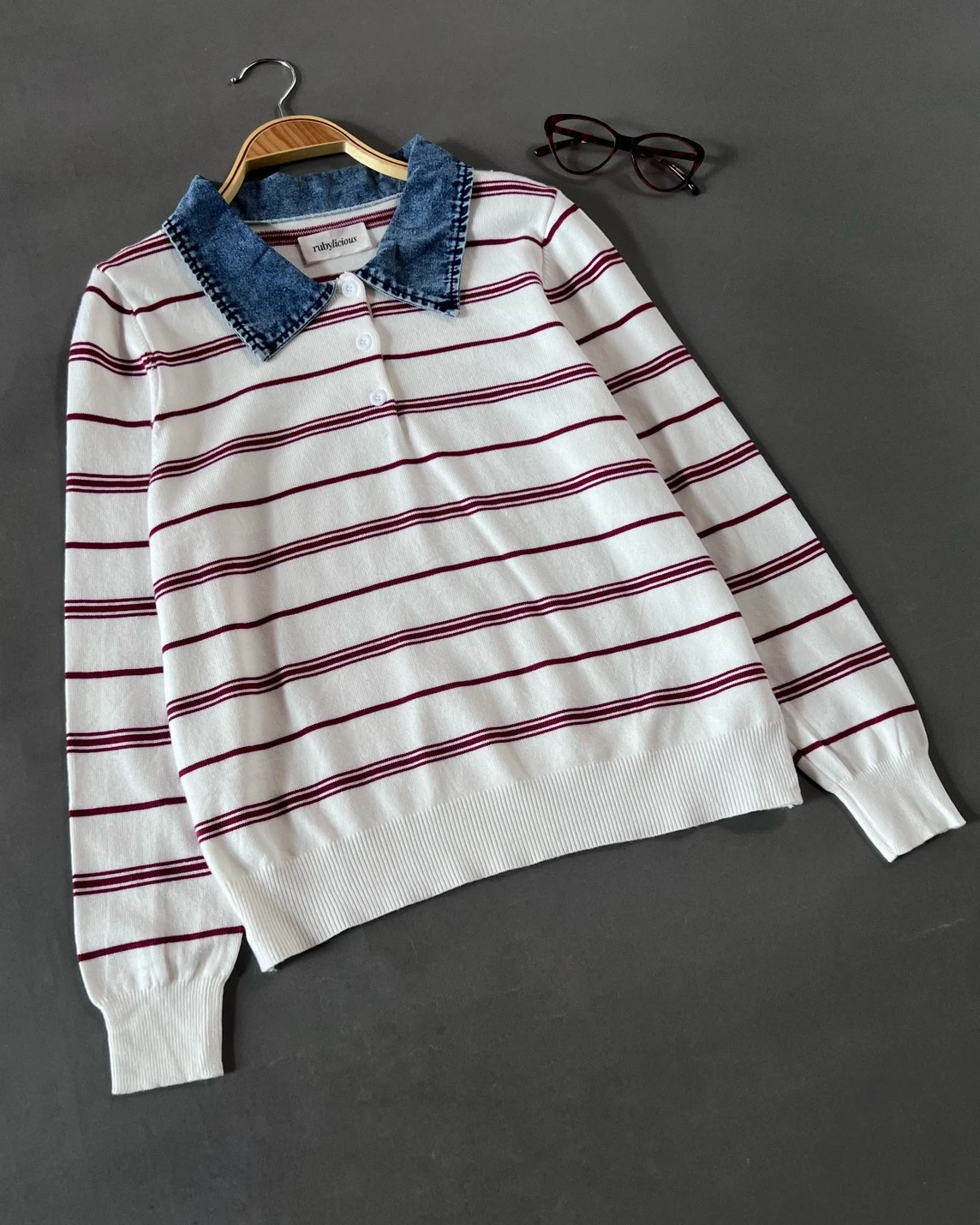 Alternative view of Dianza Stripe Longsleeve Broken White