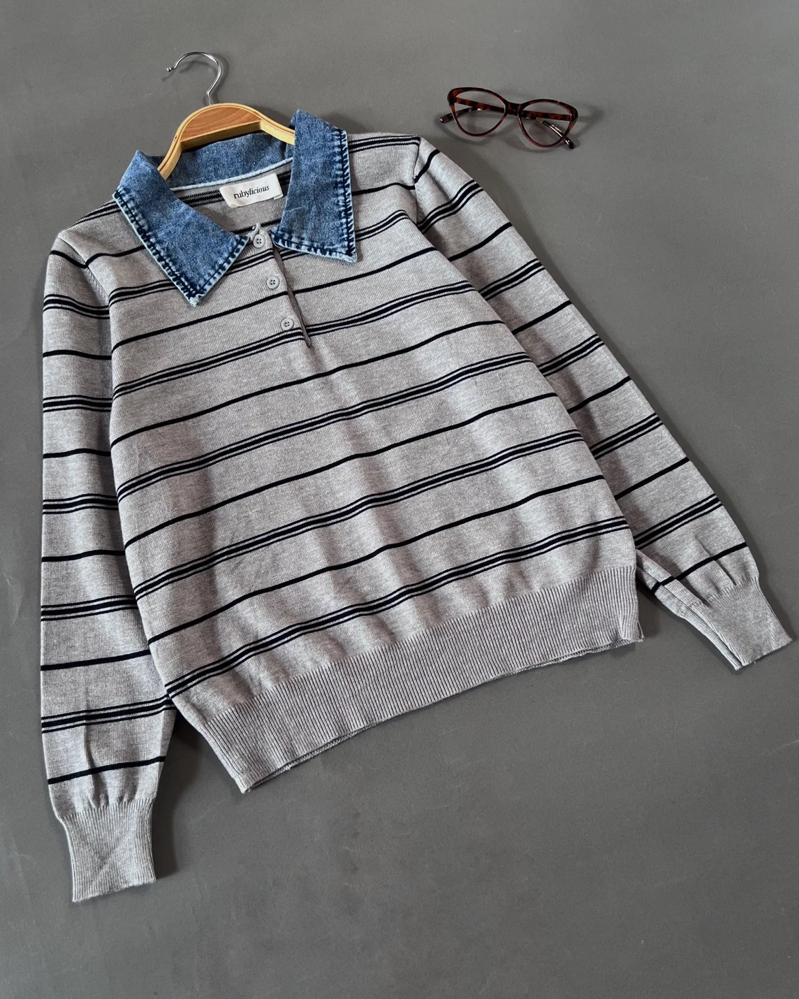 Alternative view of Dianza Stripe Longsleeve Grey