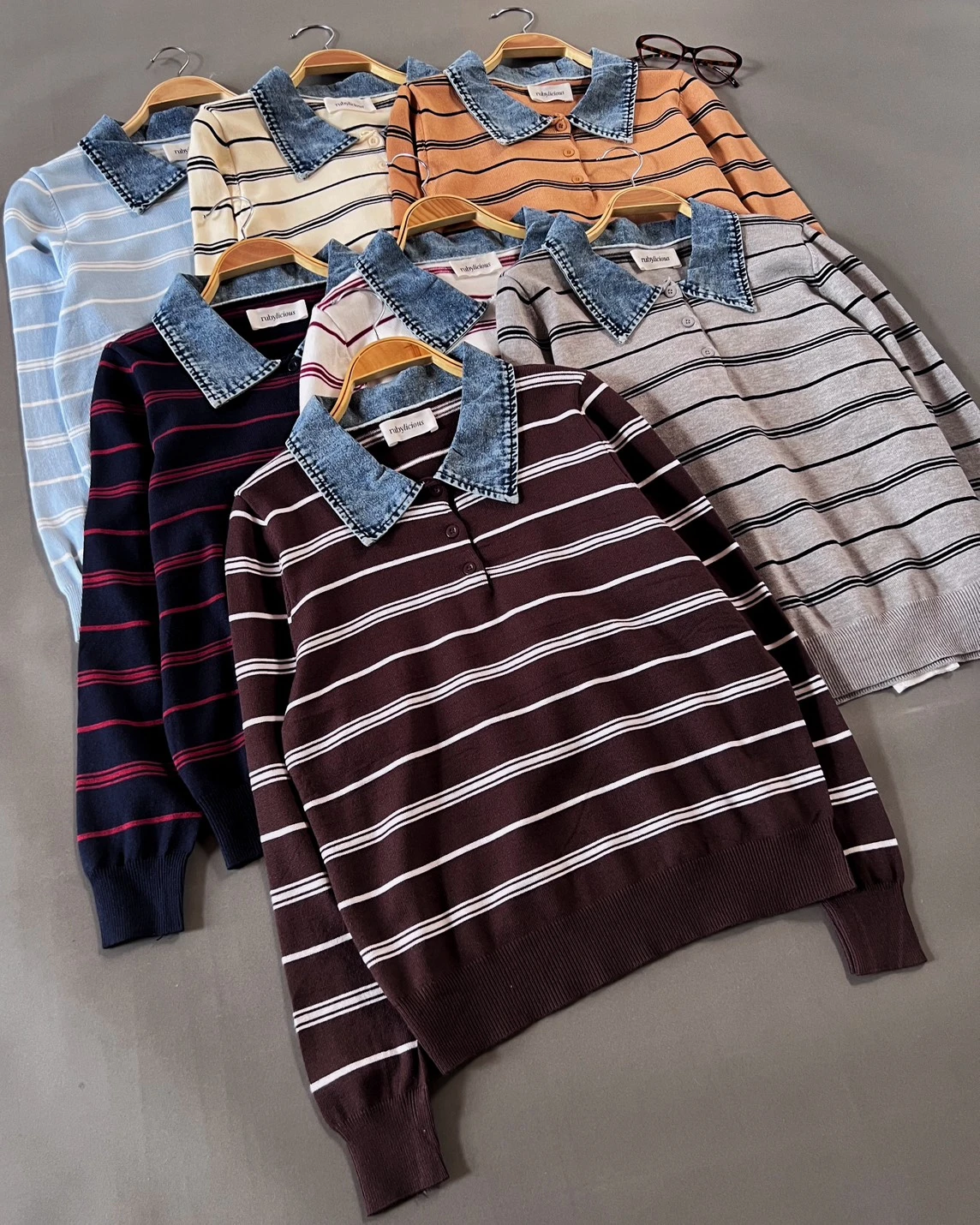 Dianza Stripe Longsleeve Orange - Image 3
