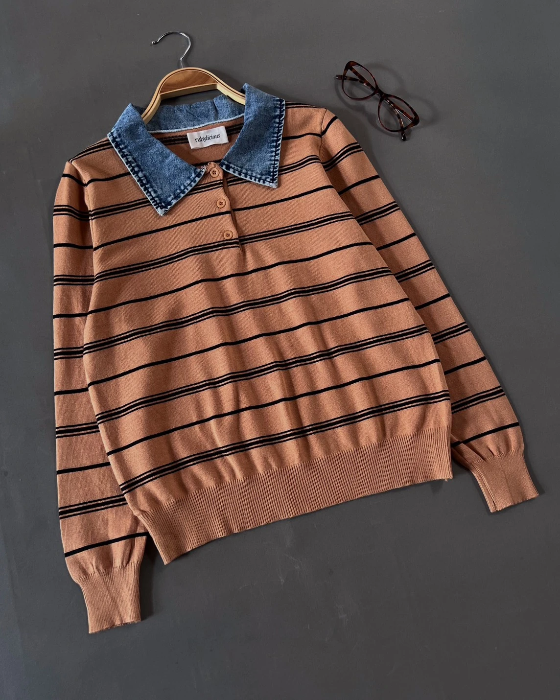 Dianza Stripe Longsleeve Orange