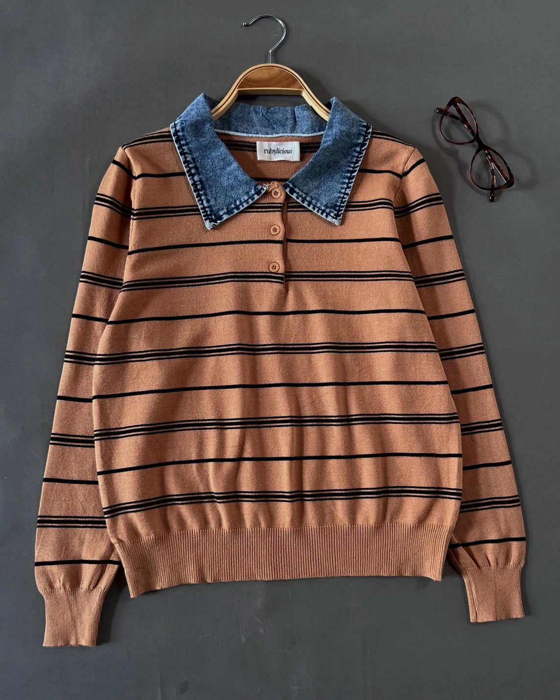 Alternative view of Dianza Stripe Longsleeve Orange